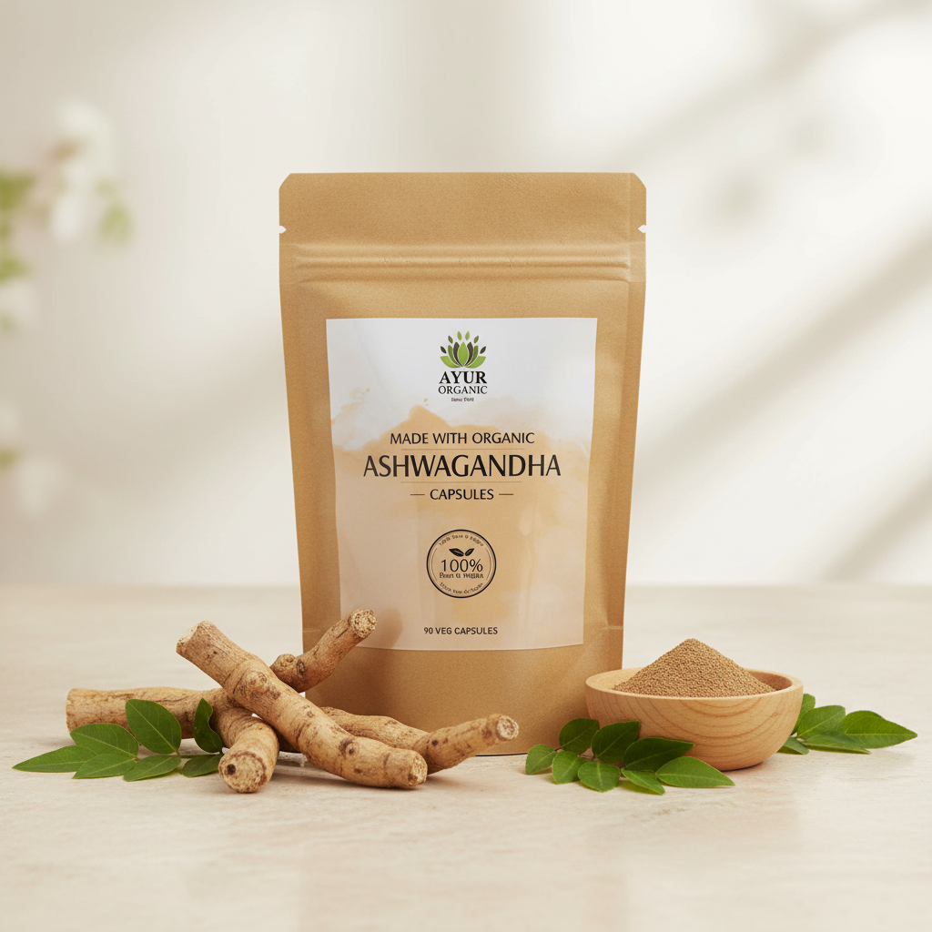 Pure Organic Ashwagandha Capsules | 90 Capsules
