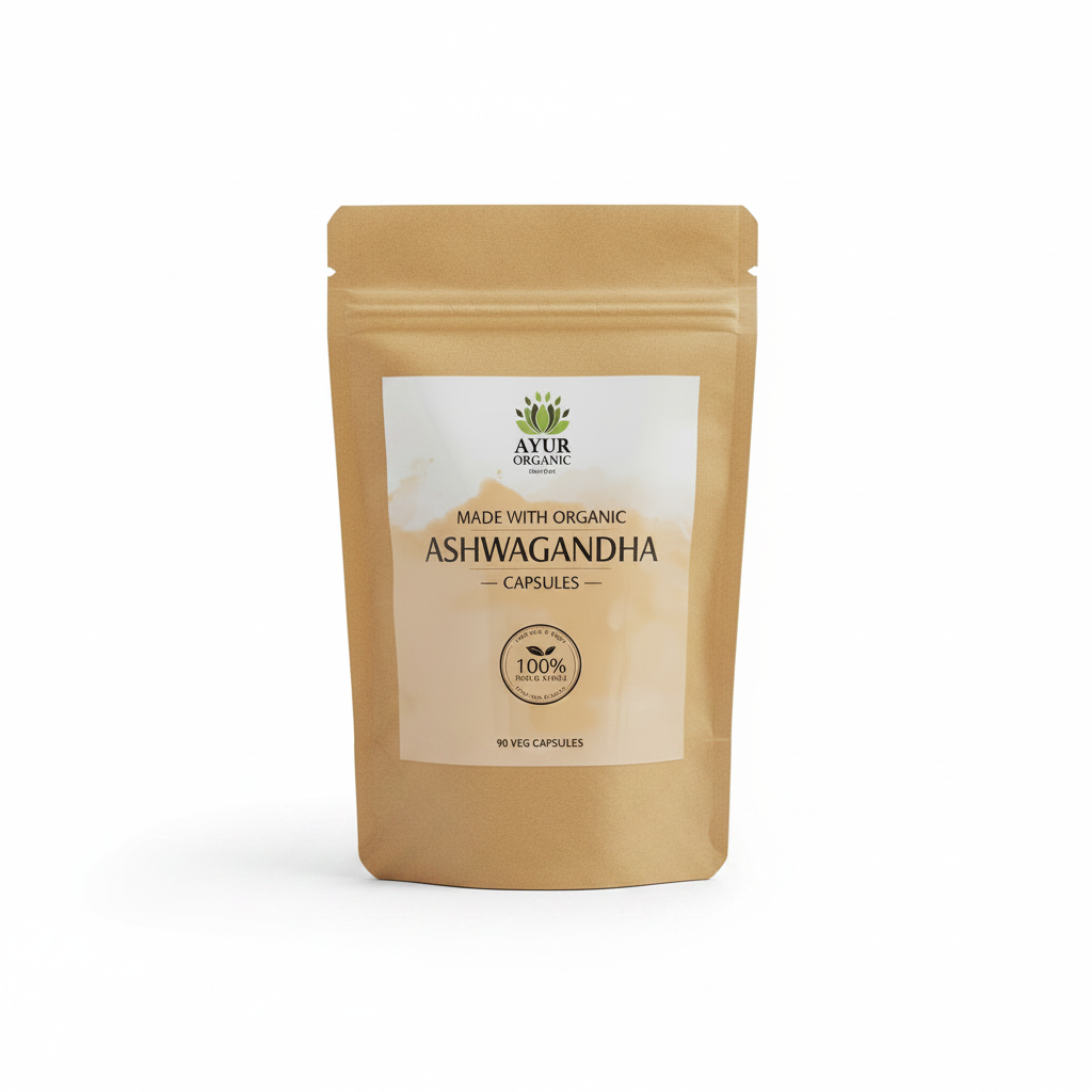 Pure Organic Ashwagandha Capsules | 90 Capsules