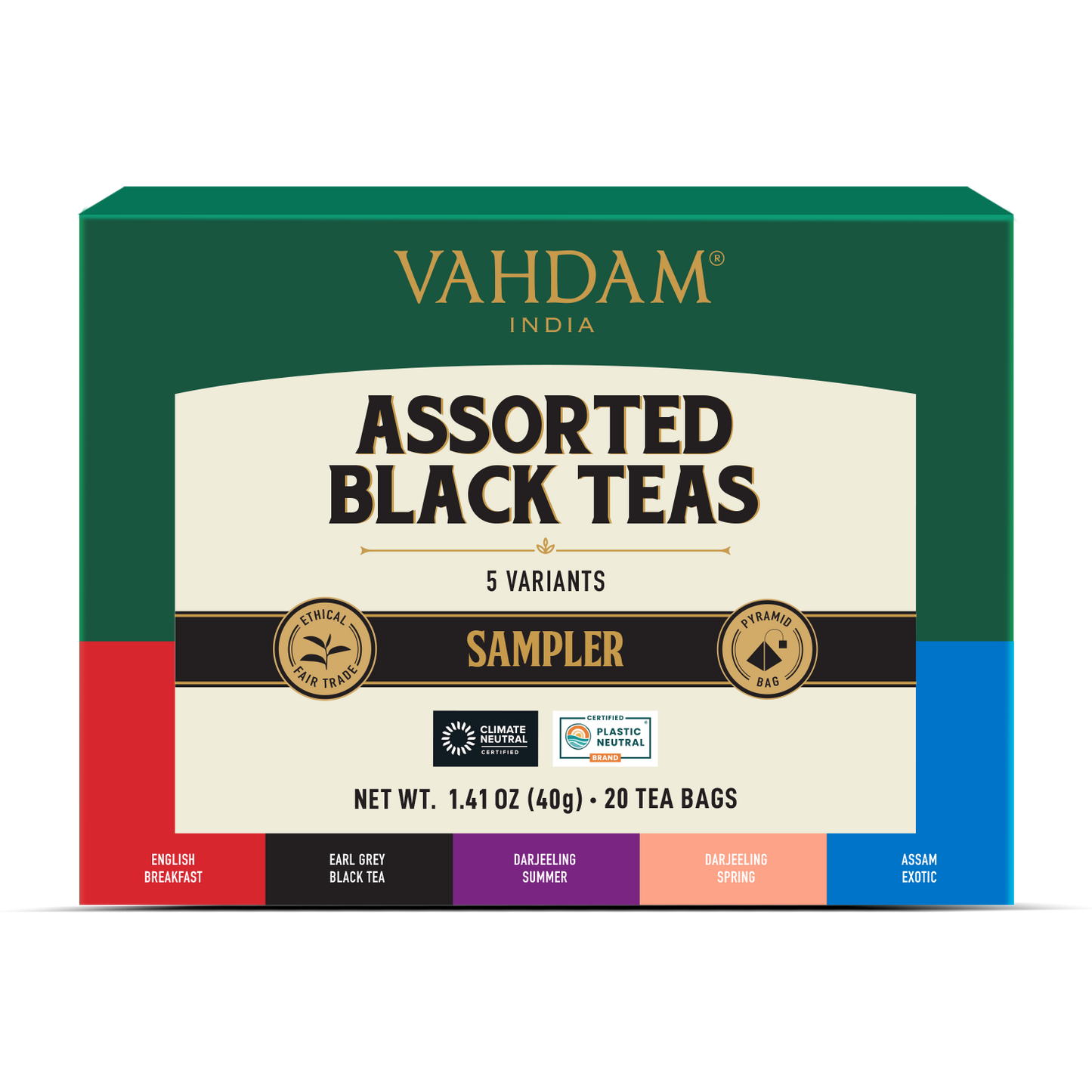 Assorted Black Teas Sampler, 5 Variants