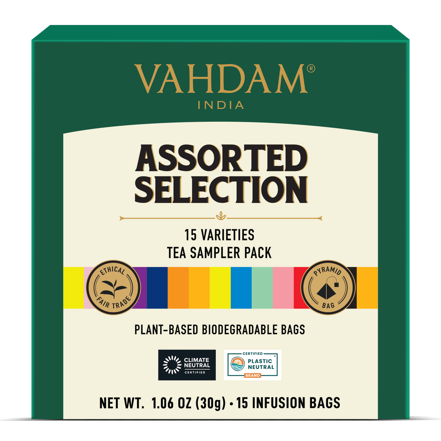 Assorted Selection Tea Sampler, 15 Variants