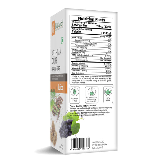 Krishna's Herbal & Ayurveda Asthma Care Juice - Swadesiicart