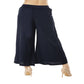 Lagi Women's Navy Blue Solid Palazzo (PLZ01B) | Swadesiicart