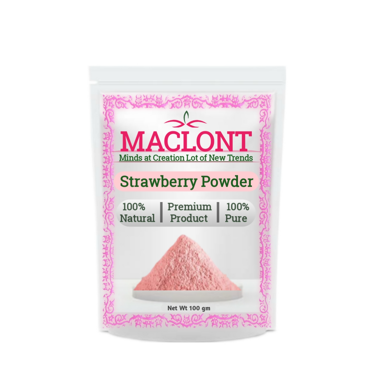 Maclont Strawberry Powder - Swadesiicart