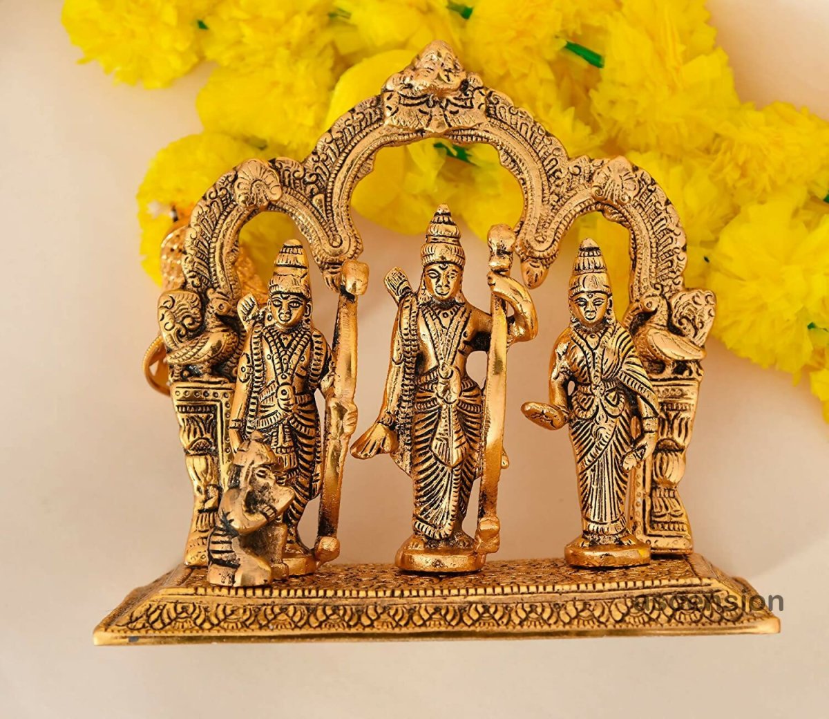 Ascension Metal Lord Ram Darbar Idol - Swadesiicart