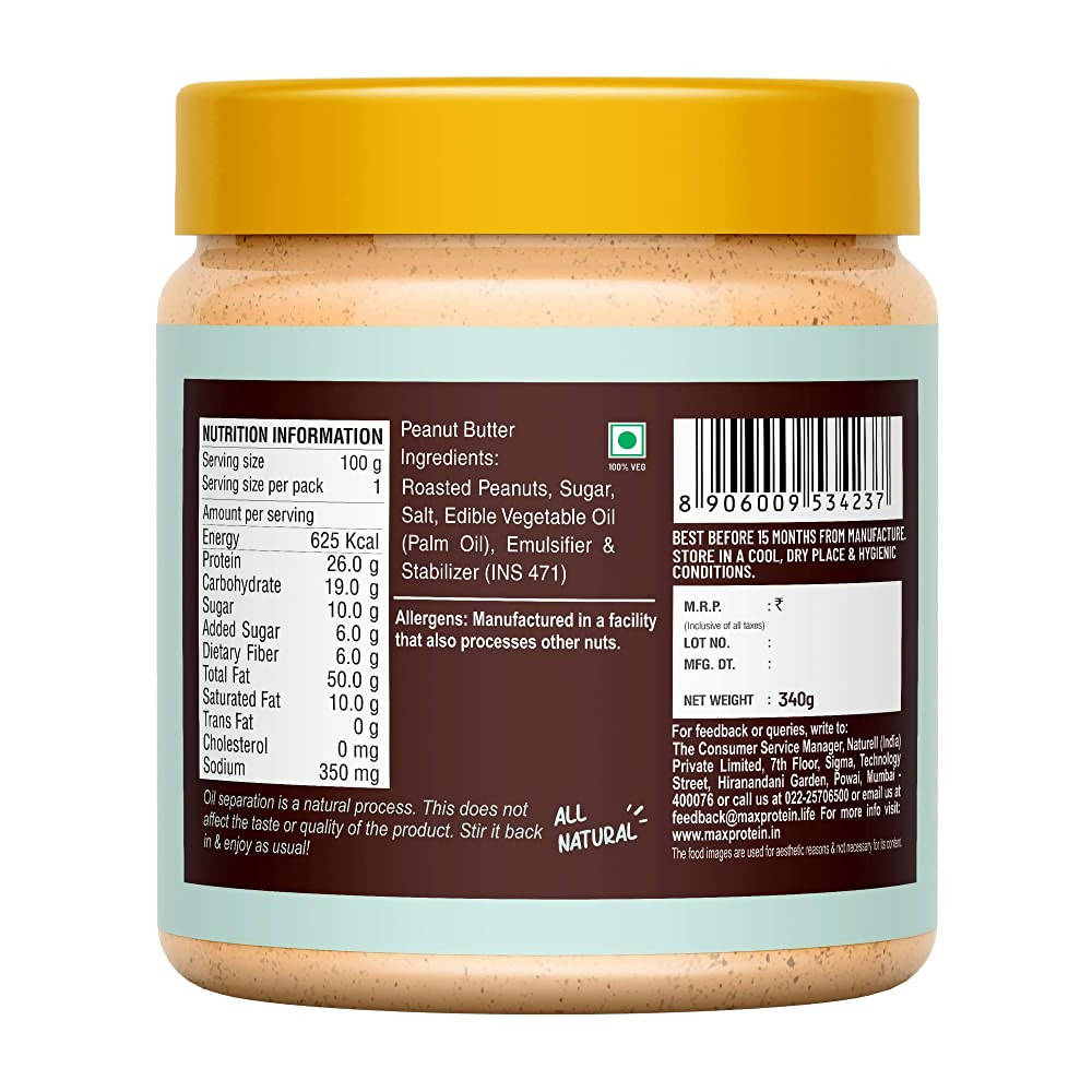 RiteBite Max Protein Classic Crunchy Peanut Butter - Swadesiicart