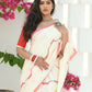 Beatitude Off White Cotton Handloom Saree