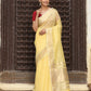 Shree Shyam Fashion Yellow Cotton Saree