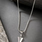 NVR Men's Set of 3 Multicolor Rhodium-Plated Arrow-Shaped Pendant With Chain | Swadesiicart