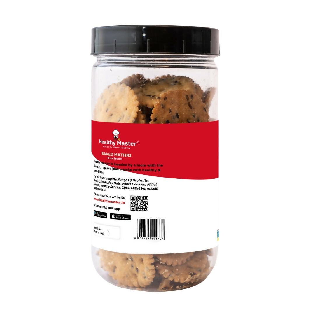 Healthy Master Baked Wheat Mathri (Flax Seed) | Swadesiicart