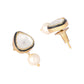 Nuyug 22K Gold Plated Kundan Stone Ethnic Mini Pearl Drop Studs | Swadesiicart