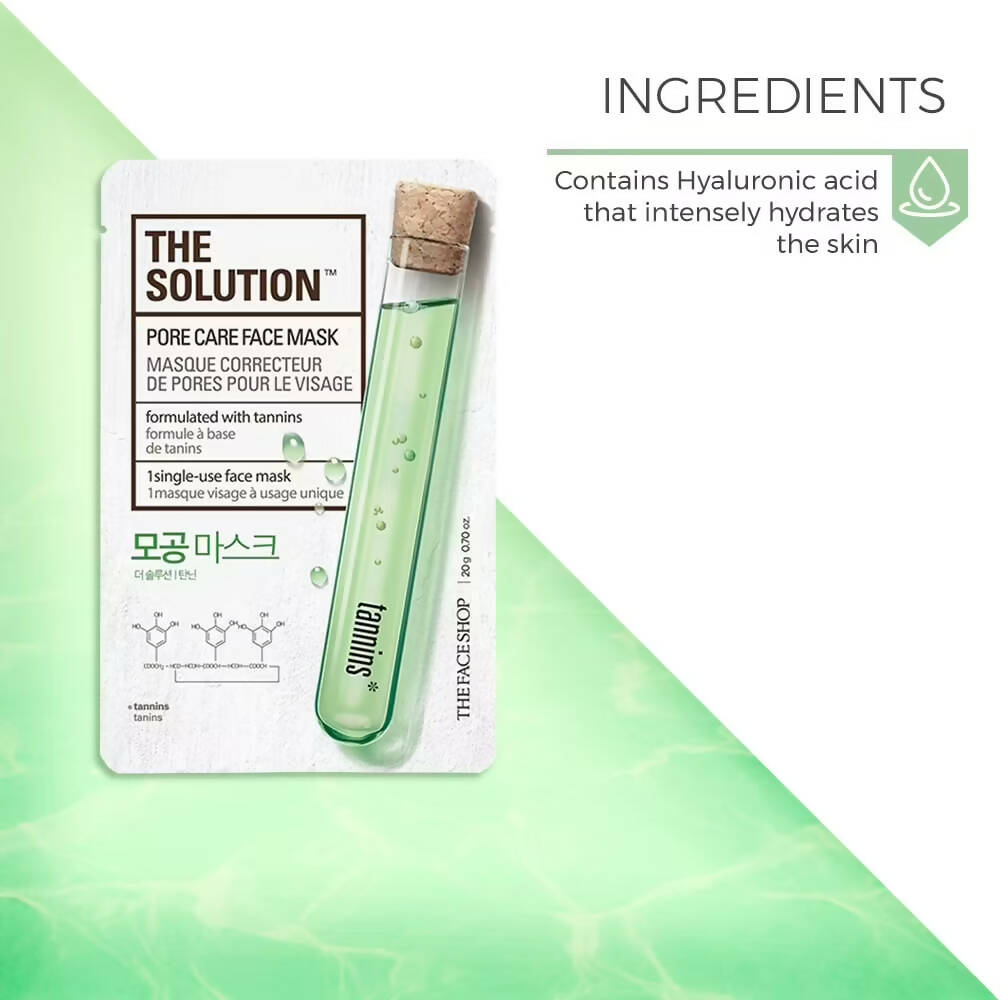 The Face Shop The Solution Pore Care Face Mask - Korean Skincare | Swadesiicart