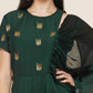 Women Republic Green Hand Embellished Gown | Swadesiicart