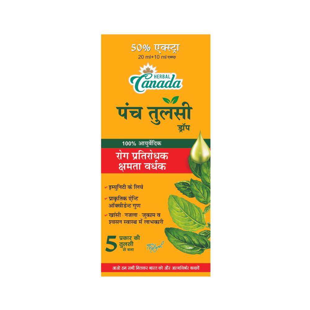 Herbal Canada Panch Tulsi Drops - Herbal Canada