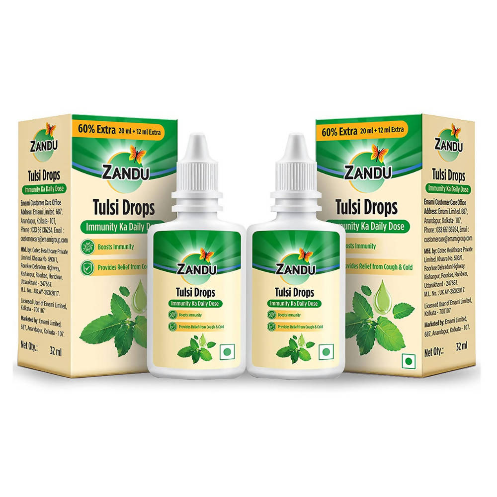 Zandu Tulsi Drops | Swadesiicart