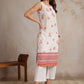 Anouk Women Geometric Printed Chikankari Kurta | Swadesiicart
