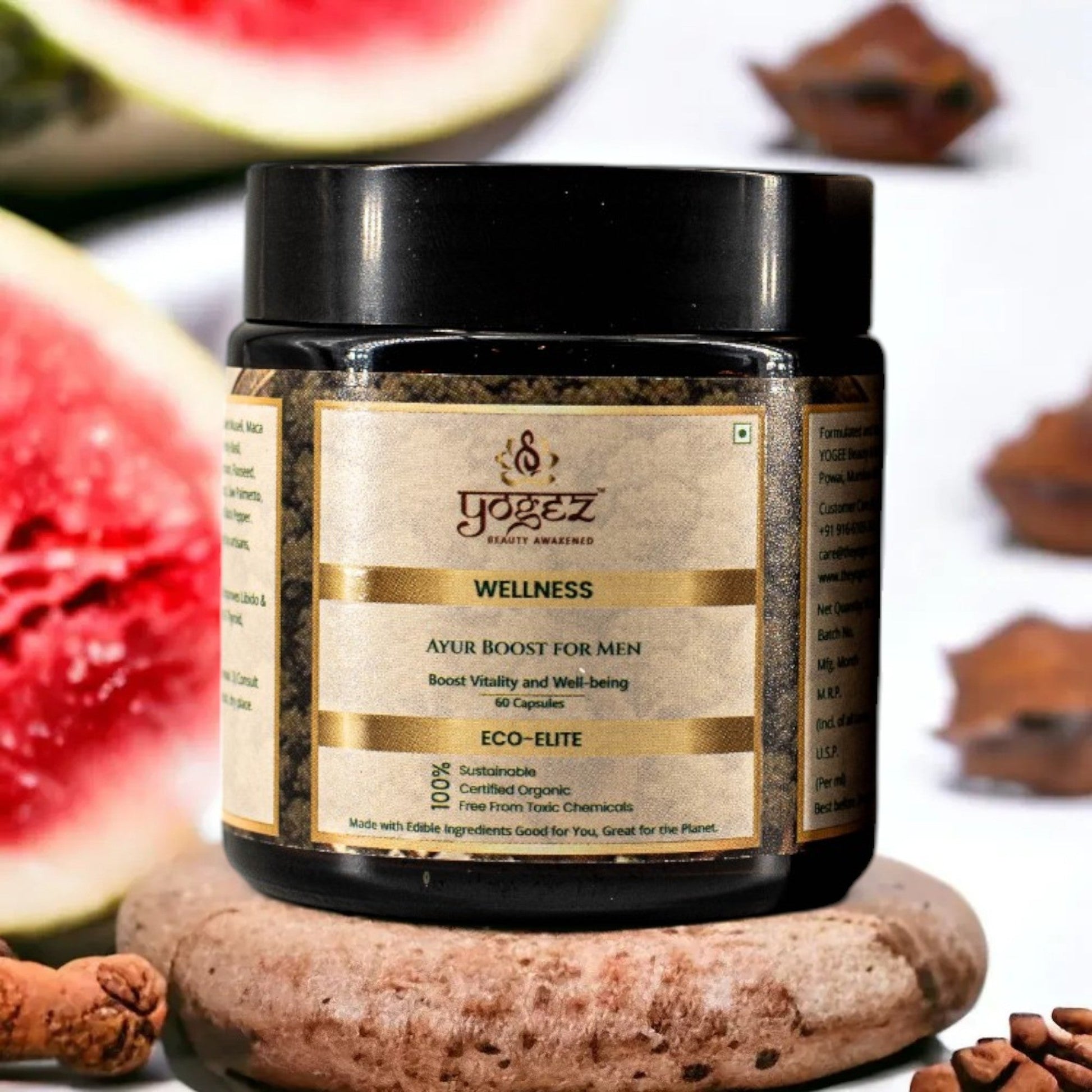 Yogez Ayur Boost for Men- A Herbal Supplement for Holistic Health - Swadesiicart
