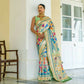 Vishnu Weaves Women's Pista Paithani Silk Zari Woven Saree with Unstitched Blouse - Swadesiicart