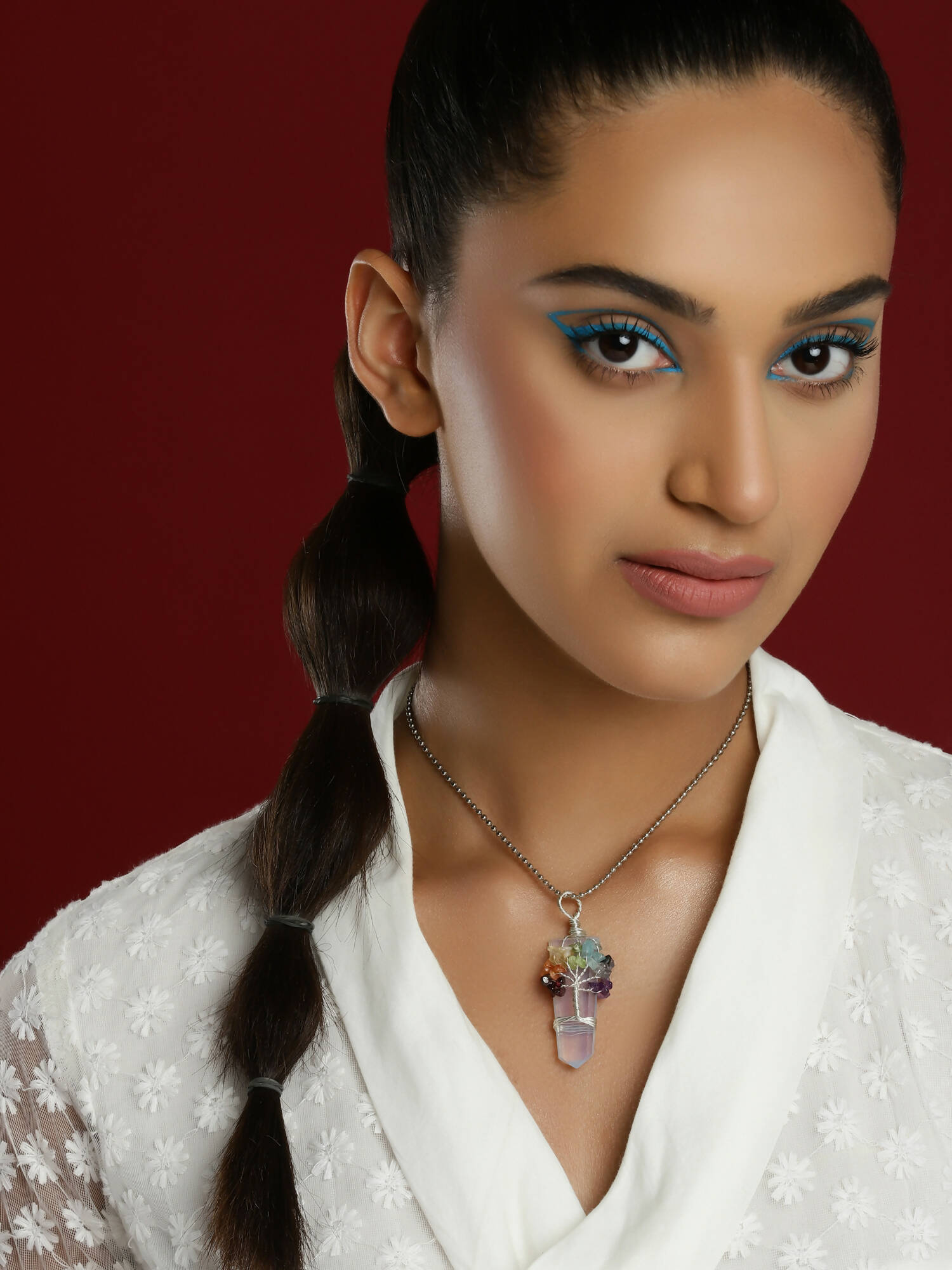Women's Silver-Plated Chain - Ruby Raang | Swadesiicart