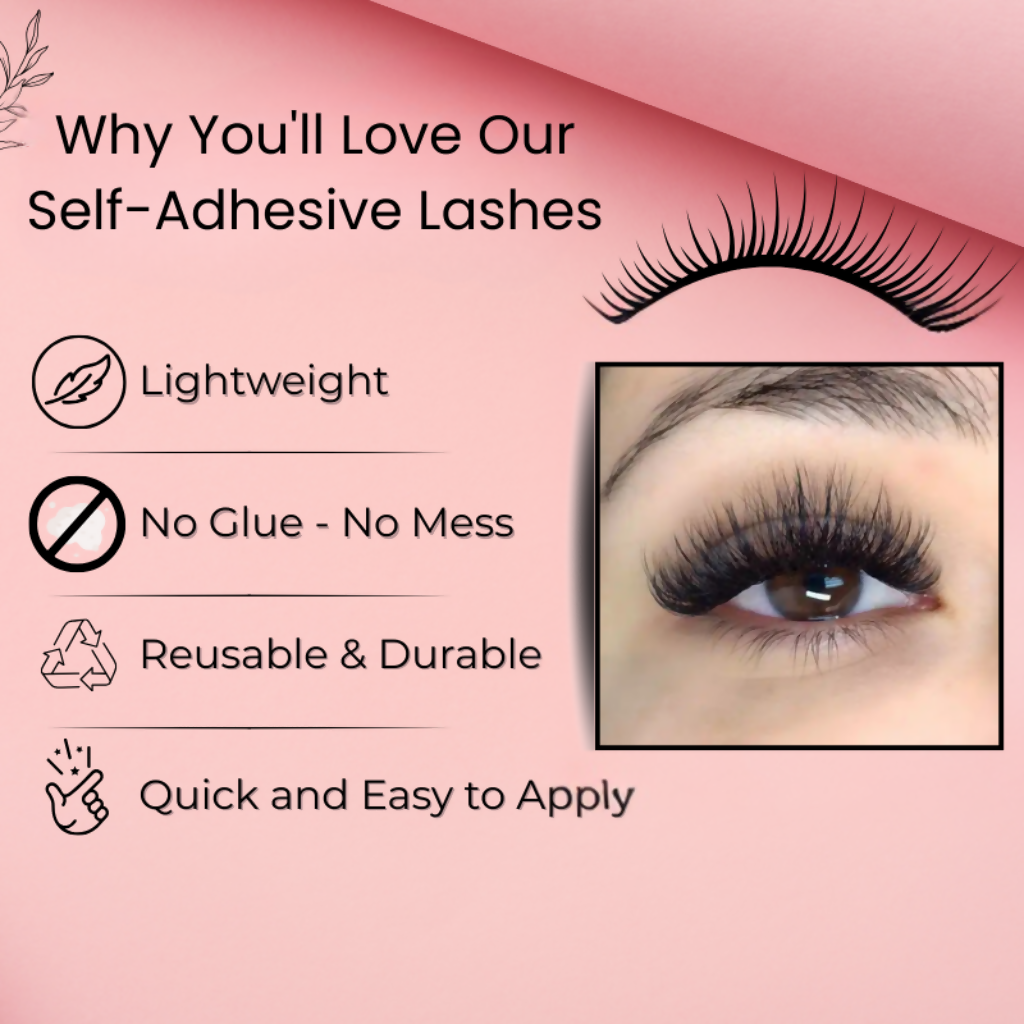 BOBI Self Adhesive Eyelashes SA30 Cat Eye – Winged Corner Volume