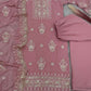 Prazu Fashion Baby Pink Georgette Embroidered Palazzo Suit - Swadesiicart