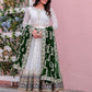 Prazu Fashion Off White Georgette Embroidered Anarkali Suit - Swadesiicart