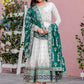 Prazu Fashion Off White Georgette Embroidered Anarkali Suit - Swadesiicart