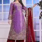 Prazu Fashion Lavender Silk Embroidered Plazzo Suit - Swadesiicart