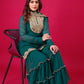 Prazu Fashion Royal Blue Georgette Embroidered Palazzo Suit - Swadesiicart
