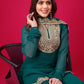 Prazu Fashion Royal Blue Georgette Embroidered Palazzo Suit - Swadesiicart