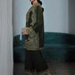 Prazu Fashion Mahendi Chinon Silk Embroidered Palazzo Suit - Swadesiicart