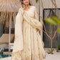 Prazu Fashion Off White Chinon Silk Sequence Anarkali Suit - Swadesiicart