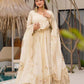 Prazu Fashion Off White Chinon Silk Sequence Anarkali Suit - Swadesiicart