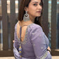 Prazu Fashion Light Lavender Georgette Embroidered Palazzo Suit - Swadesiicart