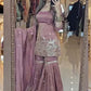 Prazu Fashion Onion Pink Chinon Silk Embroidered Plazzo Suit - Swadesiicart