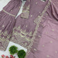 Prazu Fashion Onion Pink Chinon Silk Embroidered Plazzo Suit - Swadesiicart