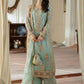 Prazu Fashion Sky Blue Georgette Embroidered Palazzo Suit - Swadesiicart