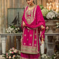 Prazu Fashion Pink Georgette Embroidered Palazzo Suit - Swadesiicart