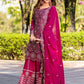 Prazu Fashion Pink Chinon Silk Thread Work Palazzo Suit - Swadesiicart