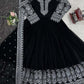 Prazu Fashion Black Georgette Sequence Anarkali Suit - Swadesiicart