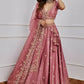 Jyoti Fashion Women's Onion Japan Satin Silk Sequins with Dori & Zari Embroidered Designer Lehenga Choli Set | Swadesiicart