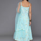 Ahalyaa Women's Traditional wear Kurta Set - Blue | Swadesiicart
