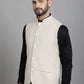 Even Apparels Nehru Jacket With Welt Pockets - Off White | Swadesiicart