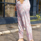 Pink Rayon Paisley Printed Top with Matching Bottom - Eesha - Swadesiicart