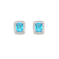 stone stud (sky blue) - Ruby Raang - Swadesiicart