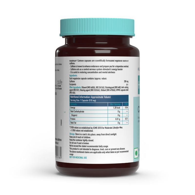 HK Vitals Caffeine Capsules | Swadesiicart