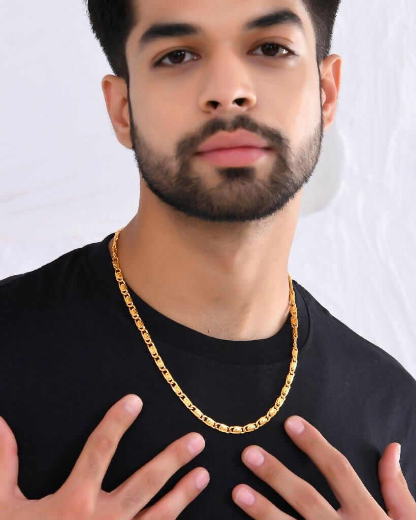 VOJ Gold-Polished Statement Chain | Swadesiicart