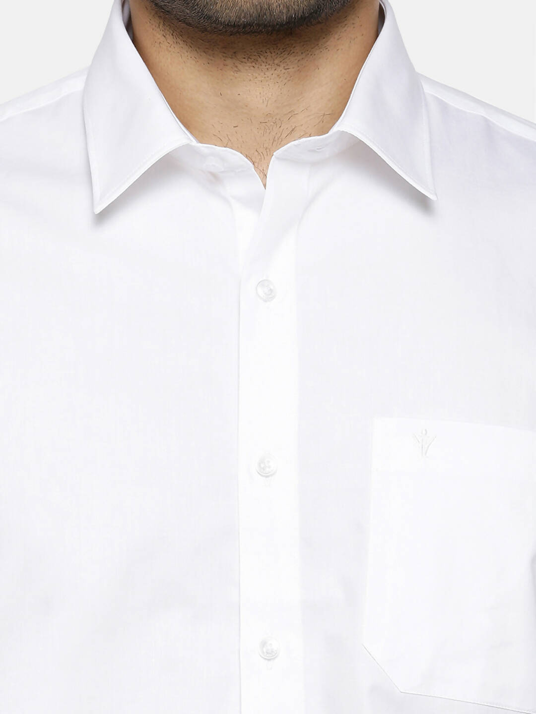 Ramraj Cotton Mens Full Sleeve Formal 100 % Cotton White Shirt | Swadesiicart
