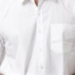 Ramraj Cotton Mens Half Sleeve Formal Poly Cotton White Shirt | Swadesiicart