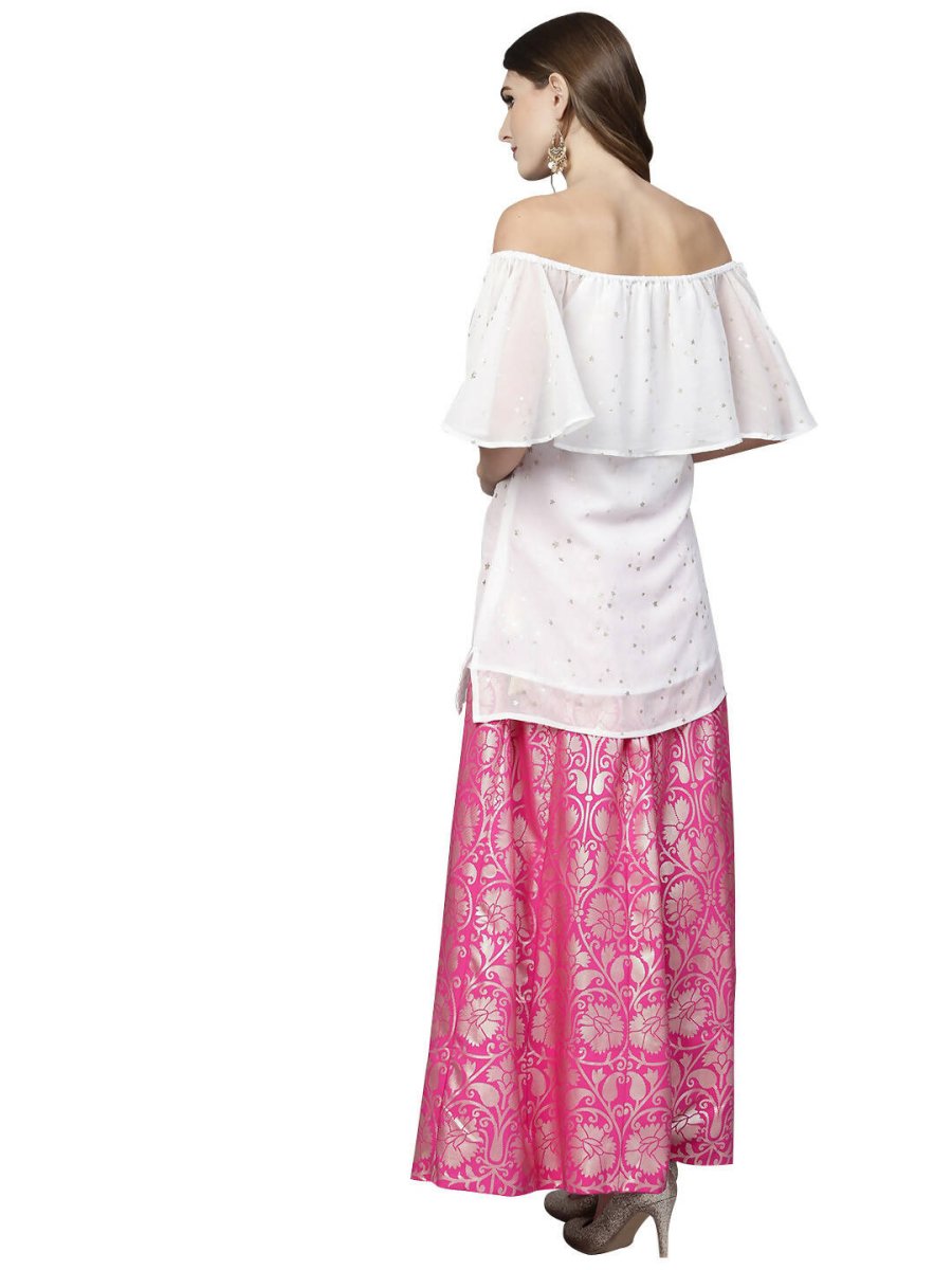 Ahalyaa Women's Traditional Wea Co-ods - White