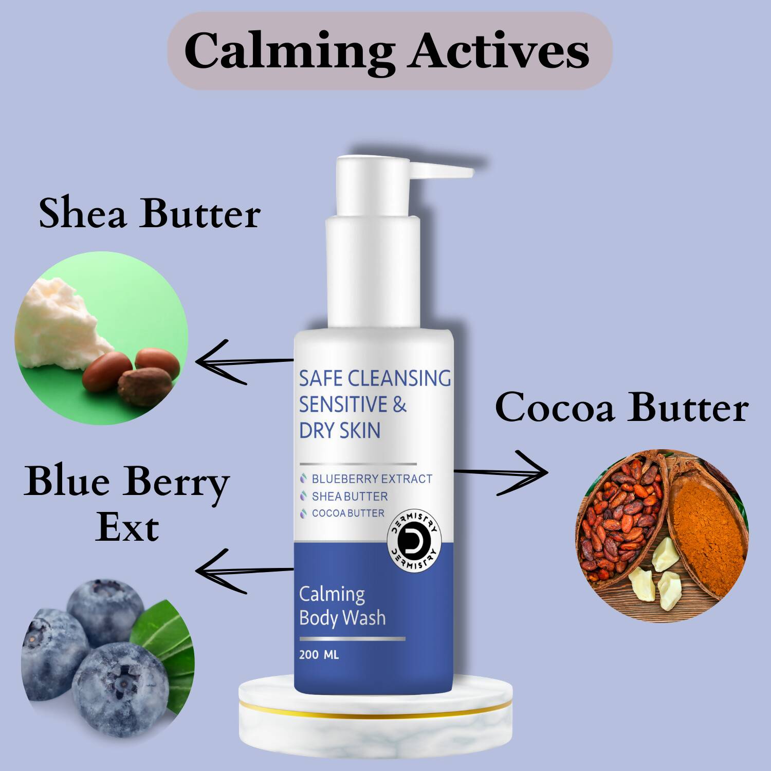Dermistry Calming Body Wash & Calming Face Wash - Swadesiicart